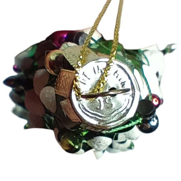 Miniature Glass Christmas Tree Ornament with String Lights By JS 6.5" EUC - Picture 4 of 9